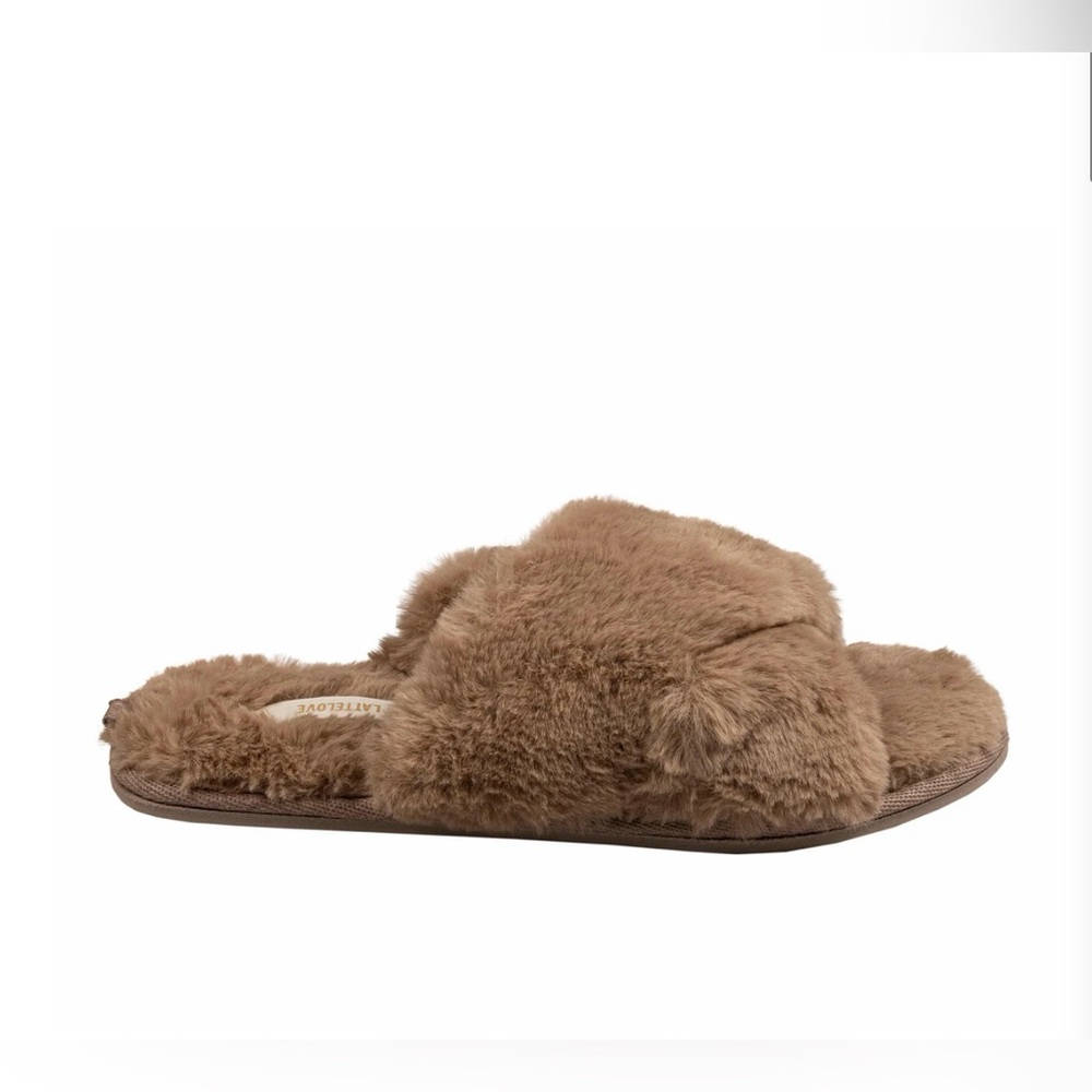 Cozy Brown Faux Fur Slippers